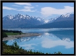 Jezioro, Góry, Nowa Zelandia