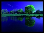 Jezioro, Odbicie