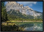 Park Narodowy Yoho, Góry Skaliste, Jezioro, Emerald Lake, Drzewa, Kolumbia Brytyjska, Kanada