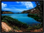 Jezioro, Góry, Valasht, Iran
