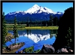 Jezioro, Sparks, Nieczynny, Wulkan, Oregon