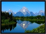 Stany Zjednoczone, Stan Kalifornia, Park Narodowy Yosemite, Jezioro Mirror Lake, Las, Góry