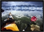 Kajak, Paddling, Mono, Lake, Kalifornia, USA