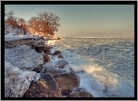 Zima, Kamienie, Morze