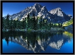 Jezioro, Góra Kidd RV Park, Drzewa, Lasy, Prowncja Alberta, Kanada
