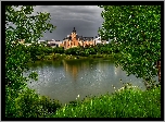 Kanada, Hotel, Rzeka, Drzewa