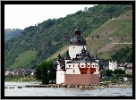 Kaub, Nad Renem, Zamek, Pfalzgrafenstein