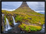 Góra Kirkjufell, Wodospad Kirkjufellsfoss, Islandia