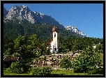 Kościół, Góry, Grainau, Bawaria, Niemcy