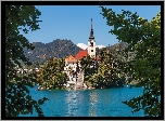 Kościół, Jezioro, Bled, Słowenia