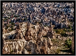 Turcja, Kapadocja, Park Narodowy Göreme, Góry, Skały, Kościoły