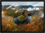 Kulista, Rzeka, Góry, Mgła, Las