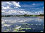 Jezioro, Las, Chmury