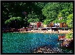 Las, Rzeka, Domy, Portofino, Włochy