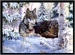 Wilk, Las, Zima