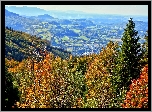 Beskid, Śląski, W Dolinie, Panorama, Ustronia, Góry, Las
