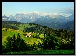Góry, Lasy, Łąki, Pola, Domy, Tatry, Polska