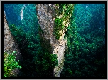Góry, Lasy, Przebijające, Światło, Park, Narodowy, Zhangjiajie