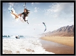 Kitesurferzy, Latawiec, Deska
