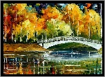 Leonid, Afremov, Park, Mostek, Staw