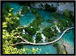 Listki, Skały, Pomost, Park, Plitvice