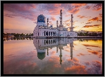 Malezja, Kota Kinabalu, Meczet, Zachód Słońca