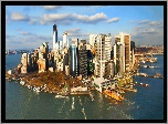 Manhattan, Drapacze Chmur, Z lotu ptaka
