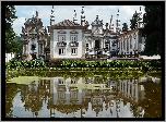 Pałac, Mateus, Vila, Real, Park, Sadzawka, Odbicie