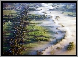 Panorama, Mgła, Łąki