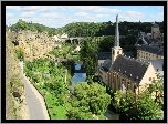 Luksemburg, Miasto, Kościół, Mury, Zamkowe, Rzeka, Mozela