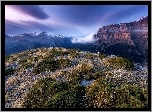 Park Narodowy Ordesa y Monte Perdido, Góry Pireneje, Kanion de Anisclo, Hiszpania, Kępki, Trawa