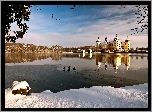 Moritzburg, Zamek, Niemcy, Rzeka