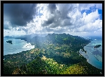 Góry, Wzgórza, Lasy, Morze, Zatoki, Le Morne, Półwysep, Le Morne Brabant, Mauritius