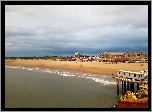 Morze, Plaża, Budynki, Wybrzeże