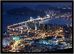 Góry, Morze, Most, Gwangan, Nocna, Panorama, Busan