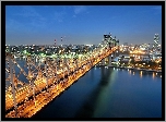 Morze, Most, Queensboro, Panorama, Miasta
