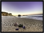 Morze, Fale, Plaża, Muszelki