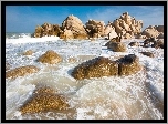 Morze, Kamienie, Plaża, Skała