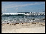 Morze, Piasek, Plaża, Fale