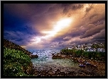 Morze, Chmury, Port, Anglia