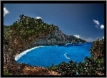 Plaża Porto Katsiki, Wyspa Leukada, Grecja, Morze Jońskie, Skały, Wybrzeże