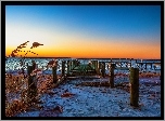 Morze, Plaża, Zachód, Słońca