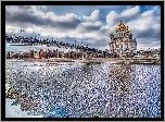 Moskwa, Rzeka, Most, Cerkiew, Chrystusa, Zbawiciela