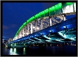 Oświetlony, Most, Rzeka