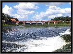 Rzeka, Most, Chmury