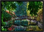 Park, Mostek, Staw