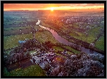 Rzeka, Mourne River, Domy, Pola, Strabane, Irlandia Północna