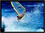 Windsurfing,na fali