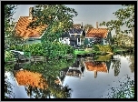 Domki, Nad, Rzeką