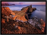 Morze Szkockie, Wybrzeże, Skały, Wyspa Skye, Latarnia morska, Neist Point Lighthouse, Półwysep Duirinish, Szkocja